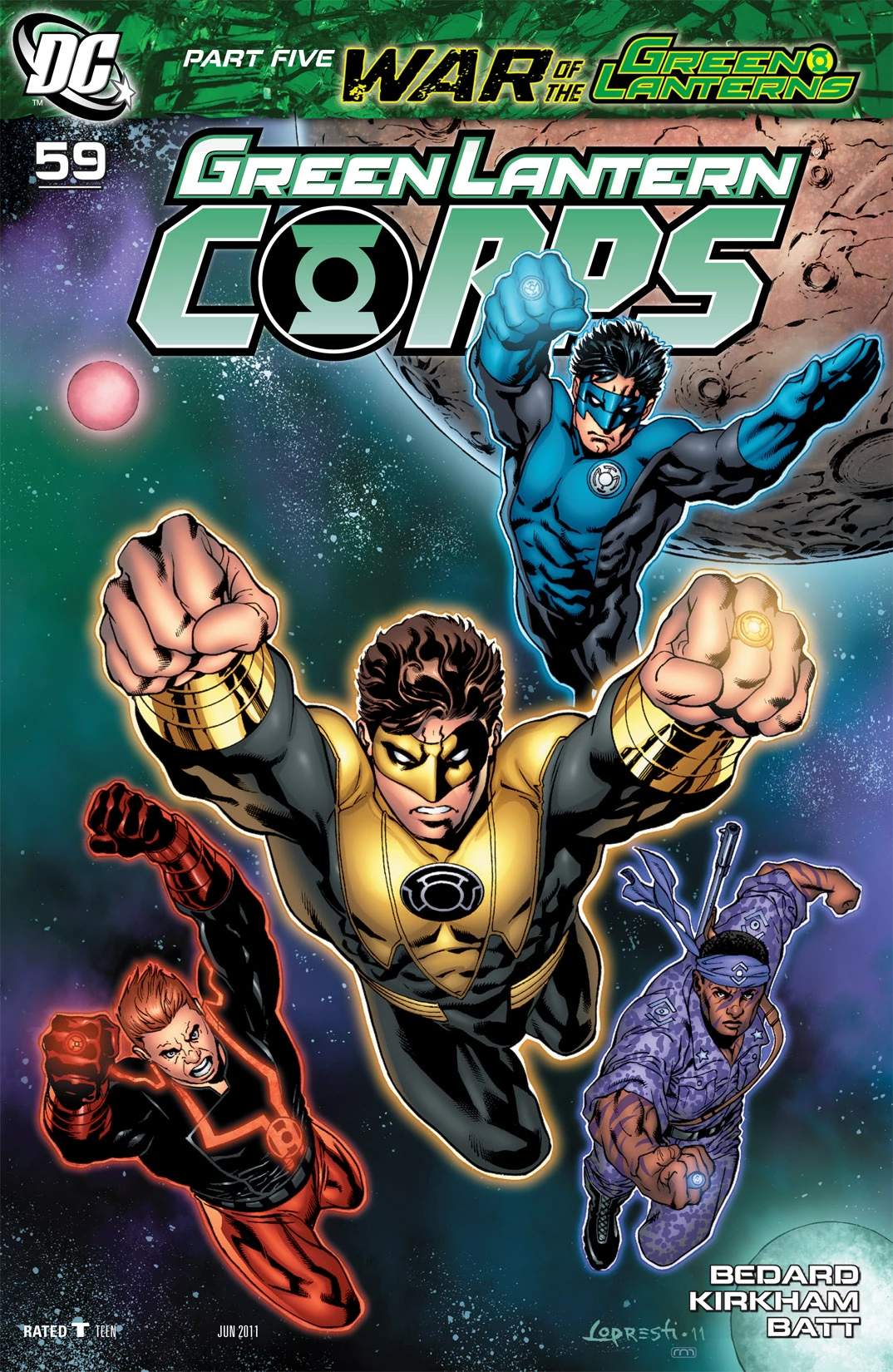 Green Lantern Corps #59 (DC, 2011 — Cover A) cover